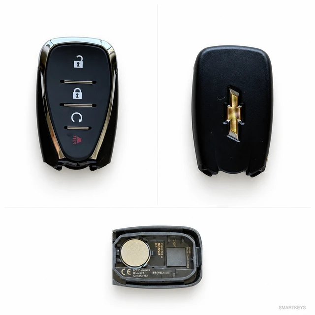 Chevrolet 4-Button Smart Key Fob — 13585728 / HYQ4EA — reference image; verify original key markings
