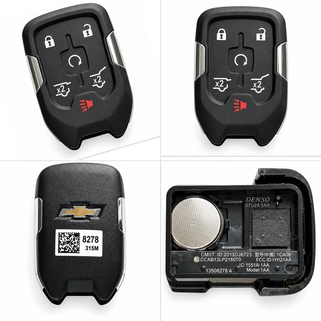 Chevrolet 6-Button Smart Key Fob — 13508278 / HYQ1AA
