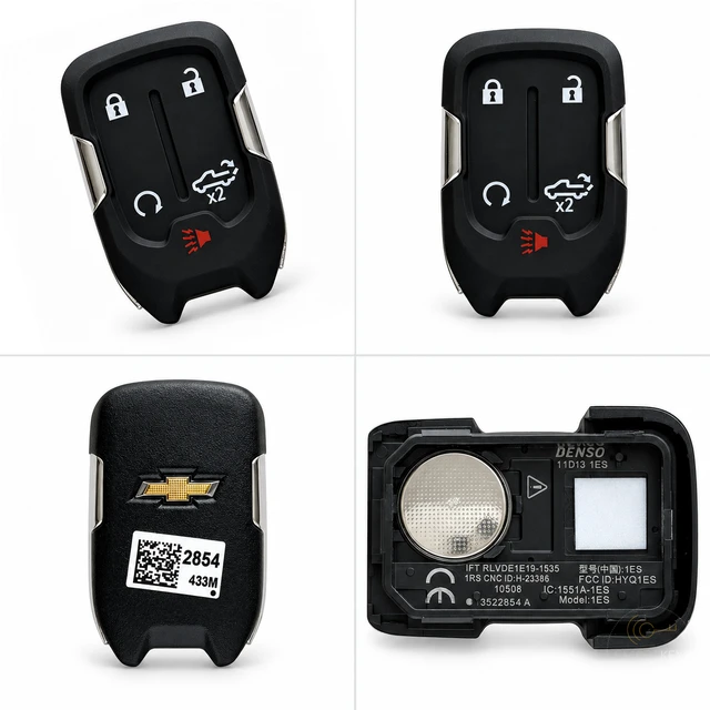 Chevrolet 5-Button Smart Key Fob — 13522854 / HYQ1ES