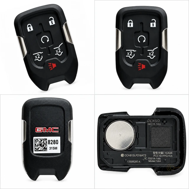 GMC 6-Button Smart Key Fob — 13508280 / HYQ1AA