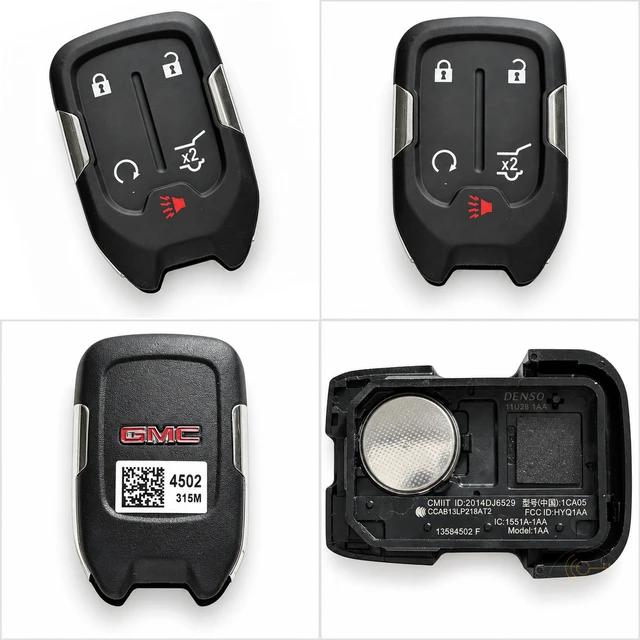 GMC 5-Button Smart Key Fob — 13584502 / HYQ1AA