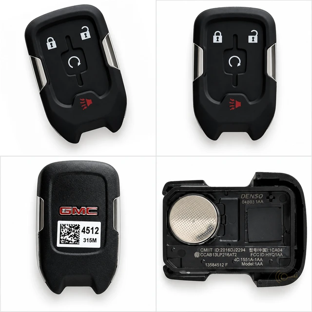 GMC 4-Button Smart Key Fob — 13584512 / HYQ1AA