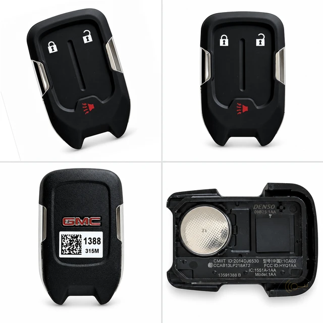 GMC 3-Button Smart Key Fob — 13591388 / HYQ1AA