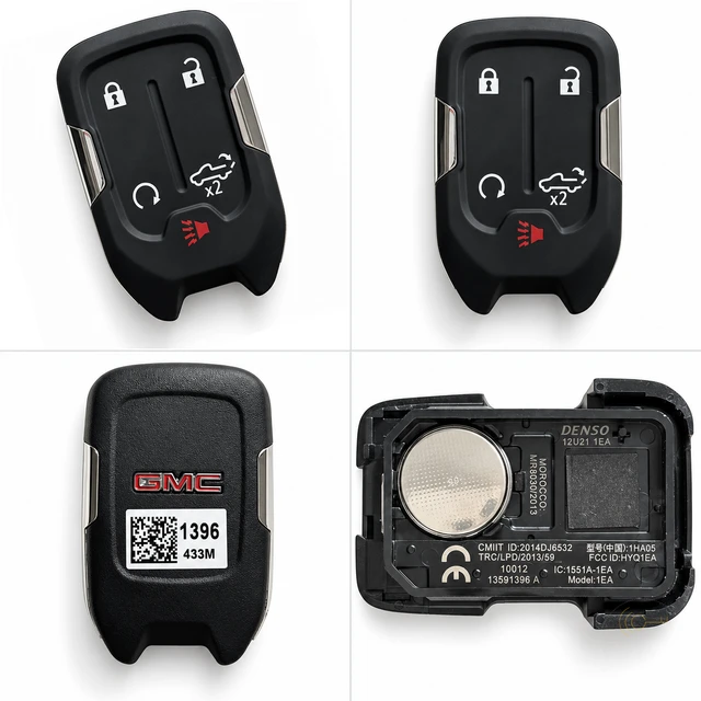GMC 5-Button Smart Key Fob — 13591396 / HYQ1EA